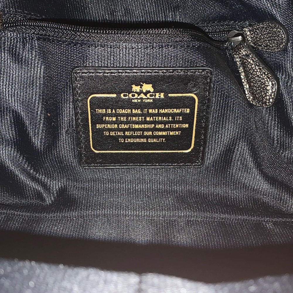 🌻 Coach F33553 / 33553 🌻 Ranger Flap Metallic Shoulder Bag  MSRP $350 - Picture 7 of 11